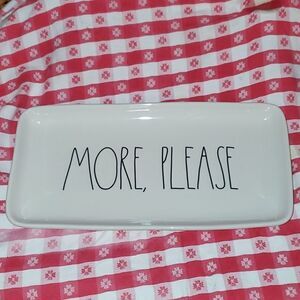 Rae Dunn by Magenta MORE, PLEASE Platter NWOT